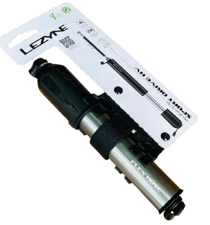 INFLADOR DE MANO LEZYNE SPORT DRIVE HV GRAY 90psi