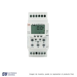 TEMPORIZADOR DIGITAL, 10 FUNCIONES, MULTIESCALA MAX 999 HR, MIN 1 SEG, 2 SALIDAS, ALIMENTACION 100 A 240 VCA/VCC – BWM-HRRS