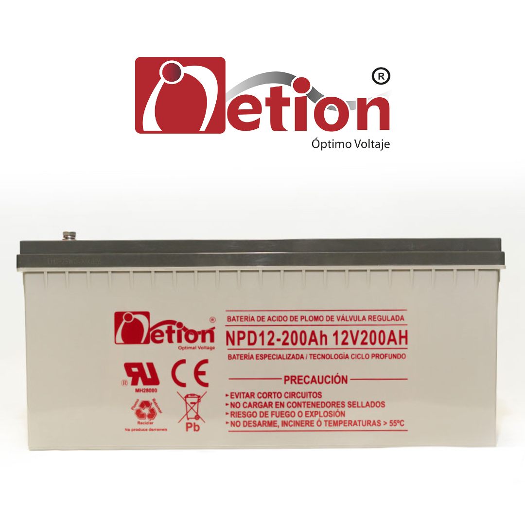 Batería Ciclo Profundo 200A 12V Netion - Imagen 2