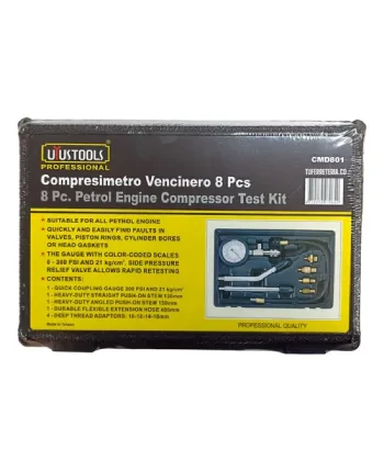 COMPRESIMETRO PARA MOTORES A GASOLINA 8 PC UYUSTOOLS - Imagen 3