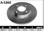 Disco Brembo A-5360