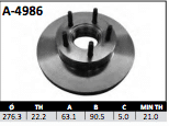 Disco Brembo A-4986