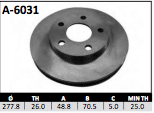 Disco Brembo A-6031