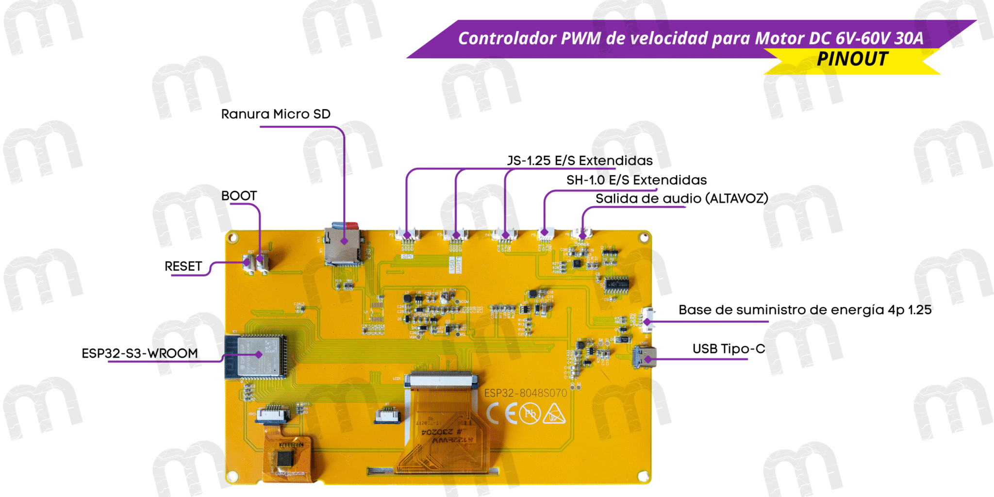 ESP32 con pantalla táctil capacitiva de 7 pulgadas - Imagen 6