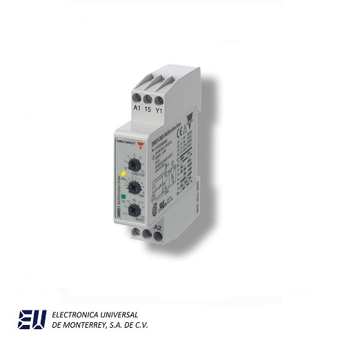 TIMER estrella-triangulo 1s,10s,60s,600s 24 VCC/ 24 A 240 VCA 1 RELE Riel din
– DAC51CM24