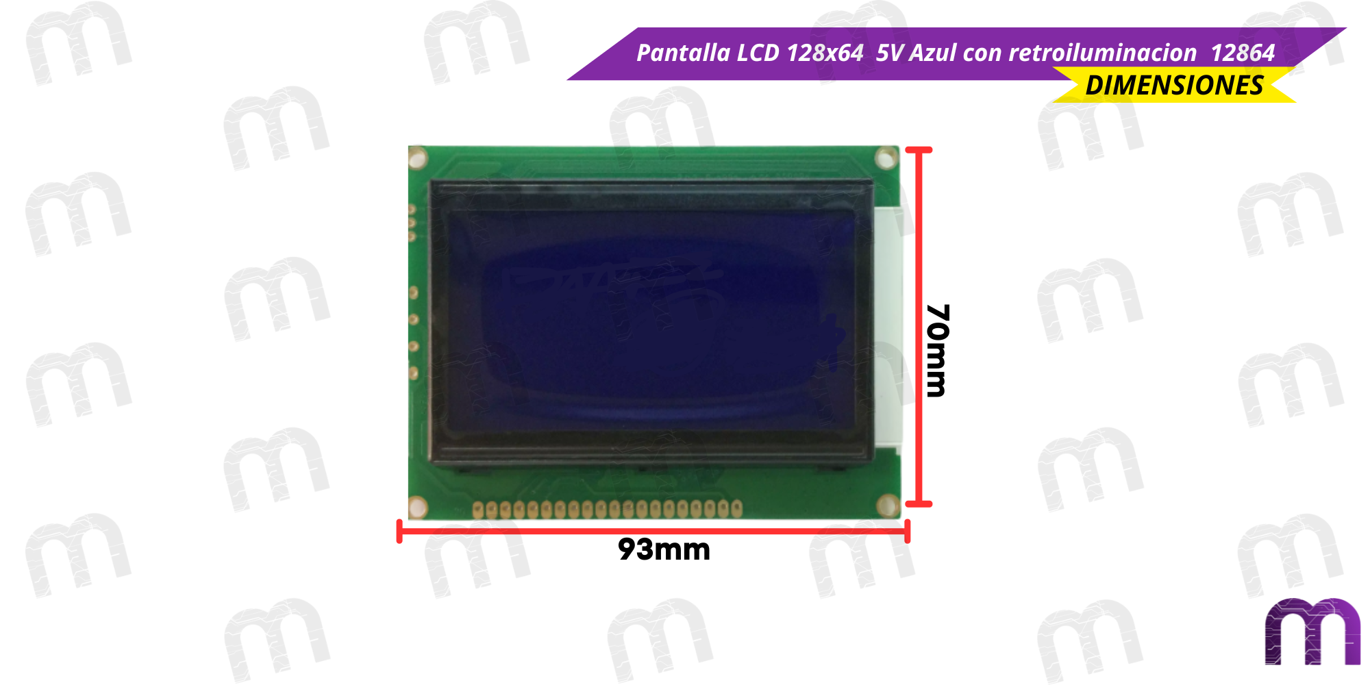 Pantalla LCD GMG12864-06D 128×64 - Imagen 4