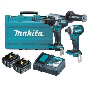 COMBO DE ROTOMARTILLO Y ATORNILLADOR DE IMPACTO DLX2412T + BATERIAS Y CARGADOR MAKITA