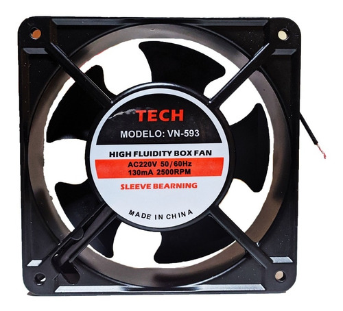 Ventilador 220v 120X120X38mm Tech VN-593