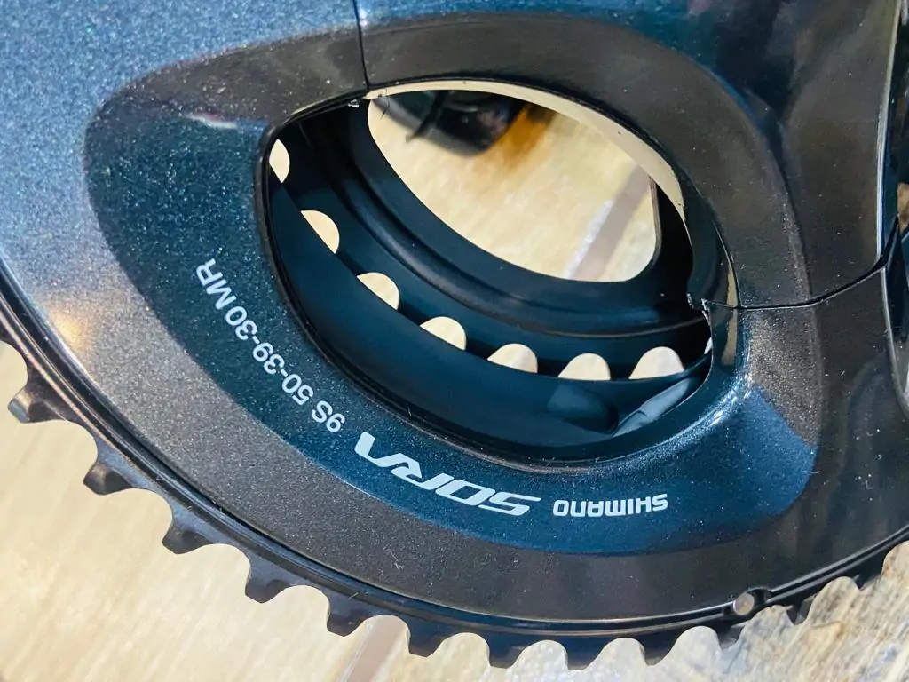 JUEGO DE BIELAS SHIMANO FC-R3030 SORA 50/39/30T 9S – RUTA 305731 - Imagen 5
