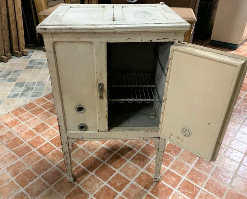 Nevera de madera antigua - Imagen 5