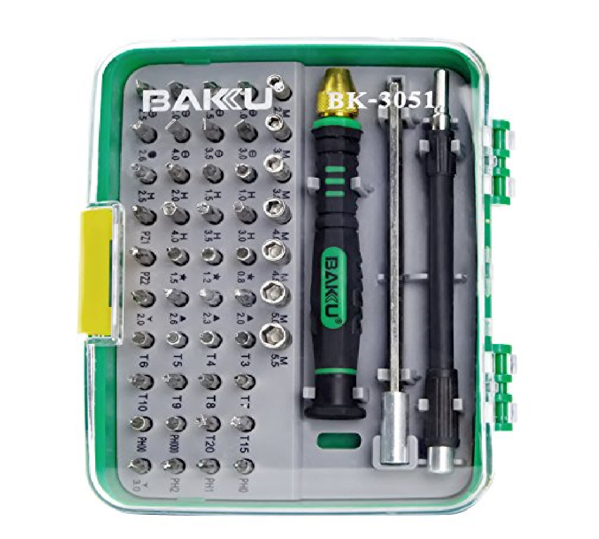 KIT DESTORNILLADORES 51 EN 1 BAKU - Imagen 3