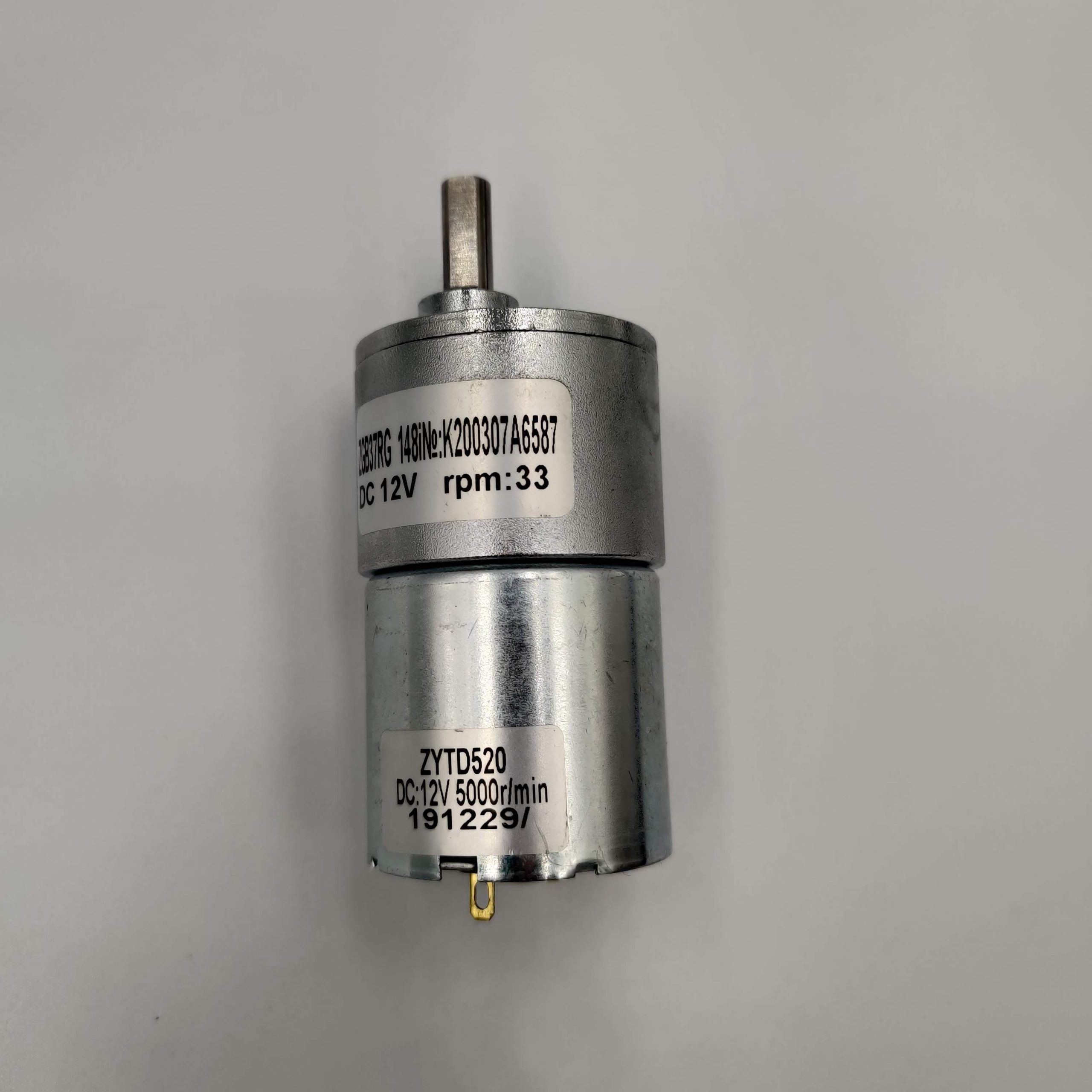 Motor DC Reductor 12V Alto Torque (Variedad de RPM) - Imagen 6