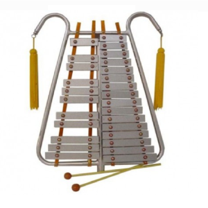 LYRA DE 27 ESCALAS TONOS FA-SOL MAYOR, INCLUYE MAZOS Y SOPORTE