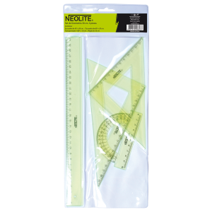 Set Geometría GREEN 30 cm 4 pzs.
