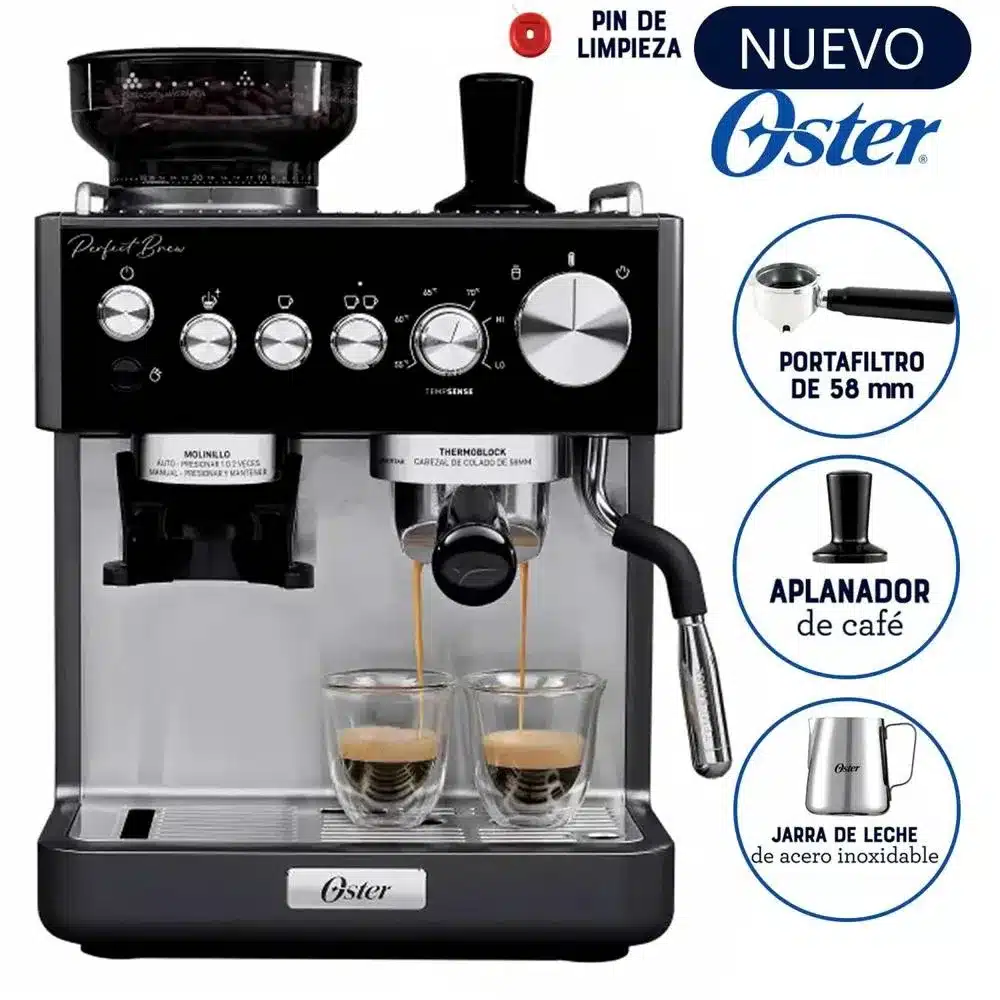 Cafetera Para Espresso Oster Perfect Brew Bvstem7301 Color Plateado - Imagen 4