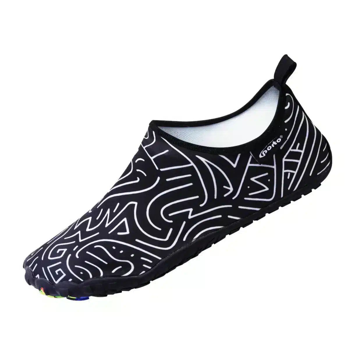 AQUA SHOES PORTO ADULTO NEGRO #POR-RUB-11 - Imagen 2