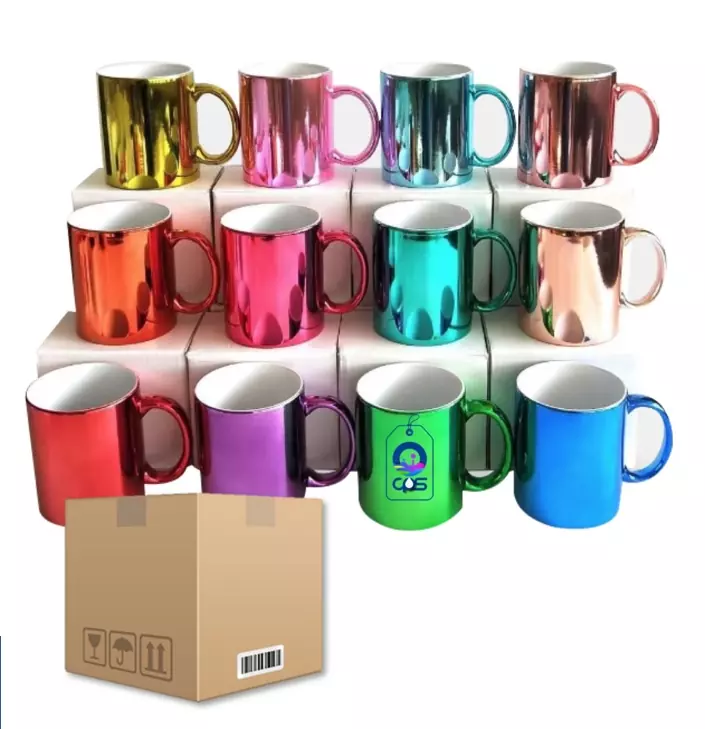 Taza de Cerámica 11oz Metálica – Espejo Caja con 36 piezas - Imagen 2