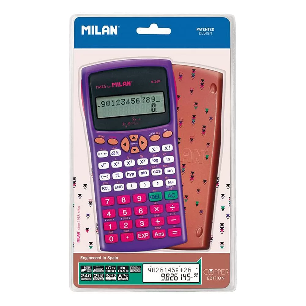 Calculadora científica REF M 240 Sunset y Blister Milan
