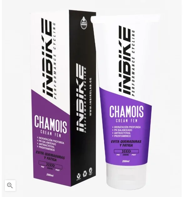 CREMA CHAMOIS ANTIBACTERIAL PROVITAMINICO INBIKE BADANA- DAMA - Imagen 2