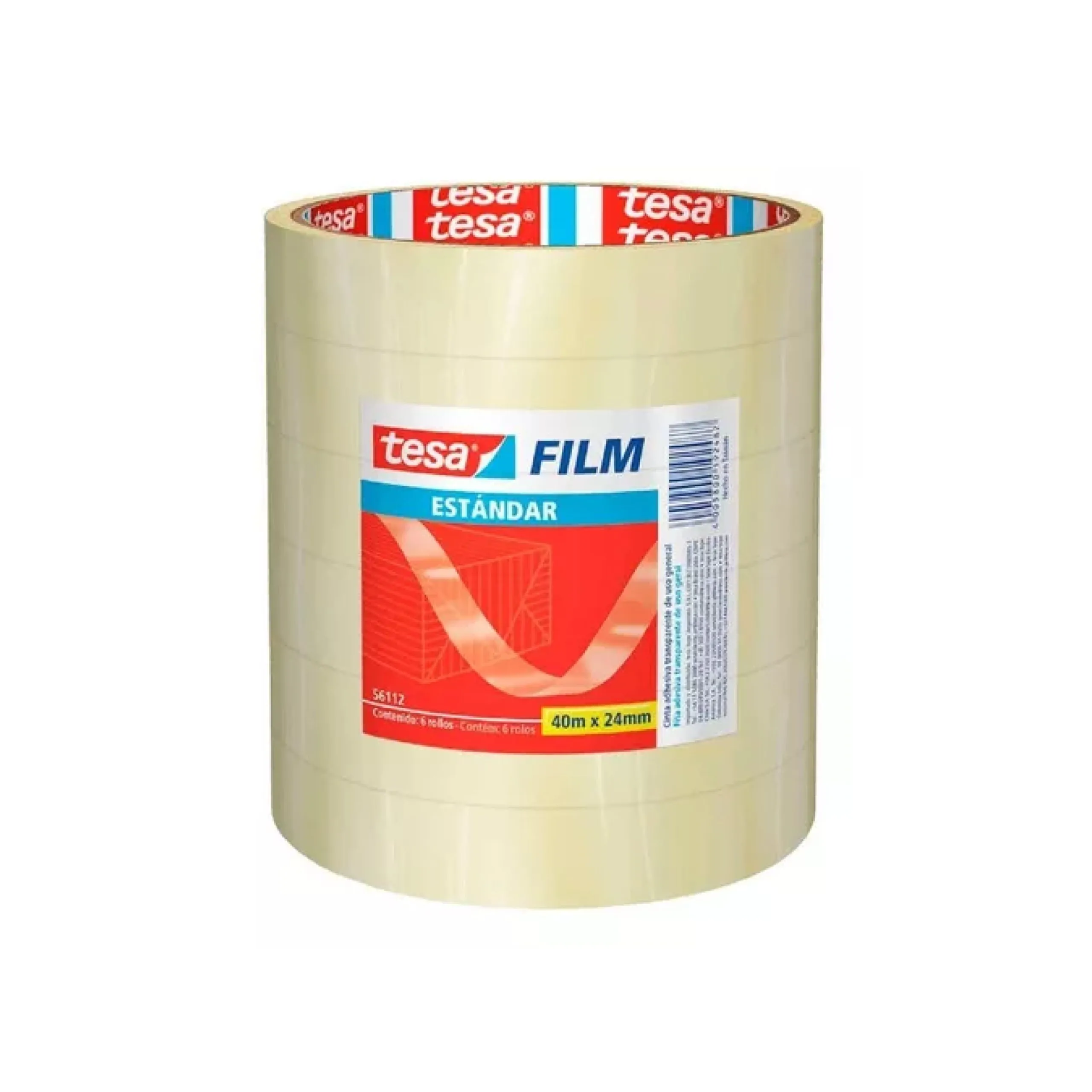 Cinta Tesa Transparente Standard 24mm x40m/Pqte x6 - Imagen 2