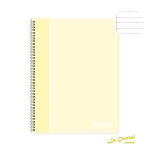 Cuadernos Husares 6275 Soft Ring Pastel Amarillo A4 Rayado