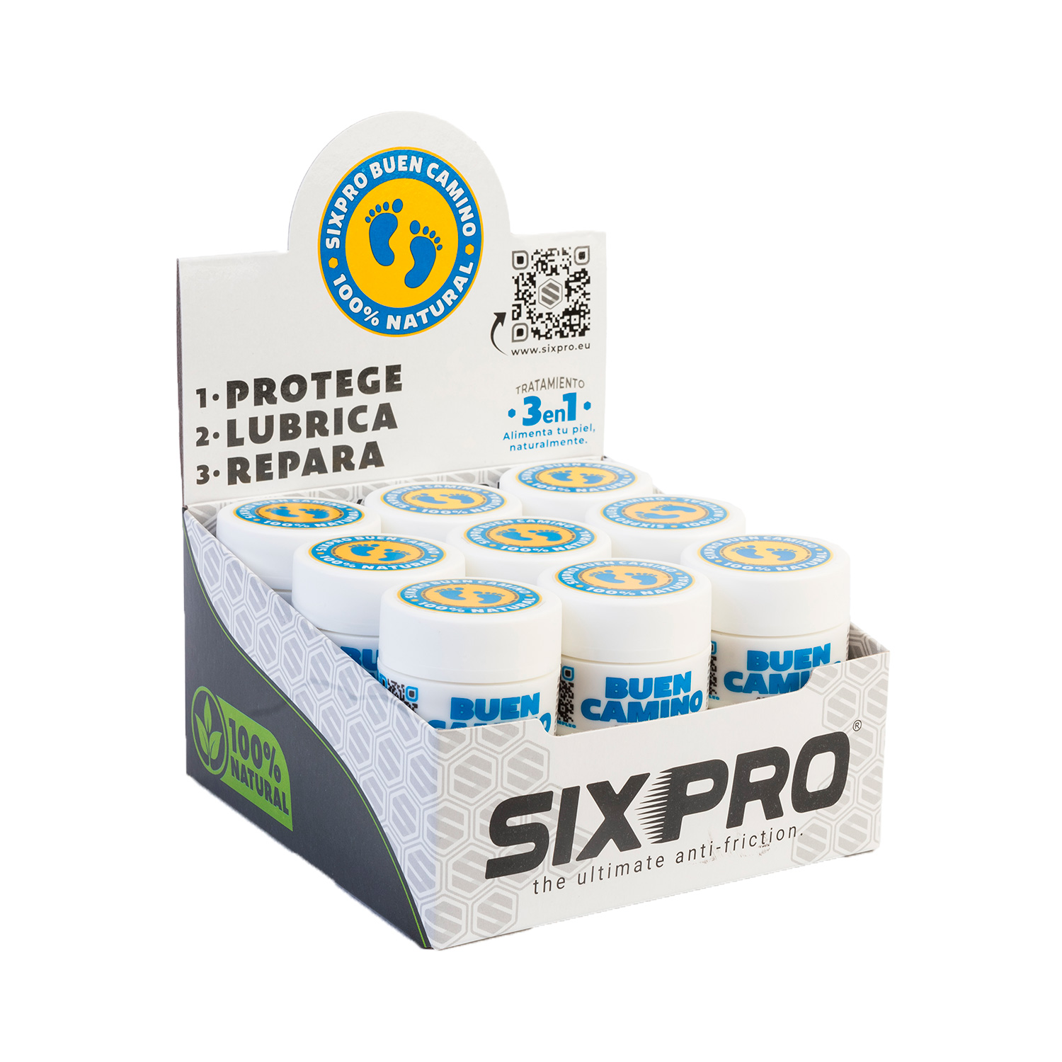 Crema antifricción SIXPRO para el Camino de Santiago 15/ 50 ml - Imagen 5