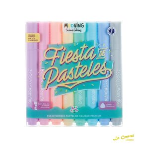Mooving Coloring Resaltadores Pastel X 8