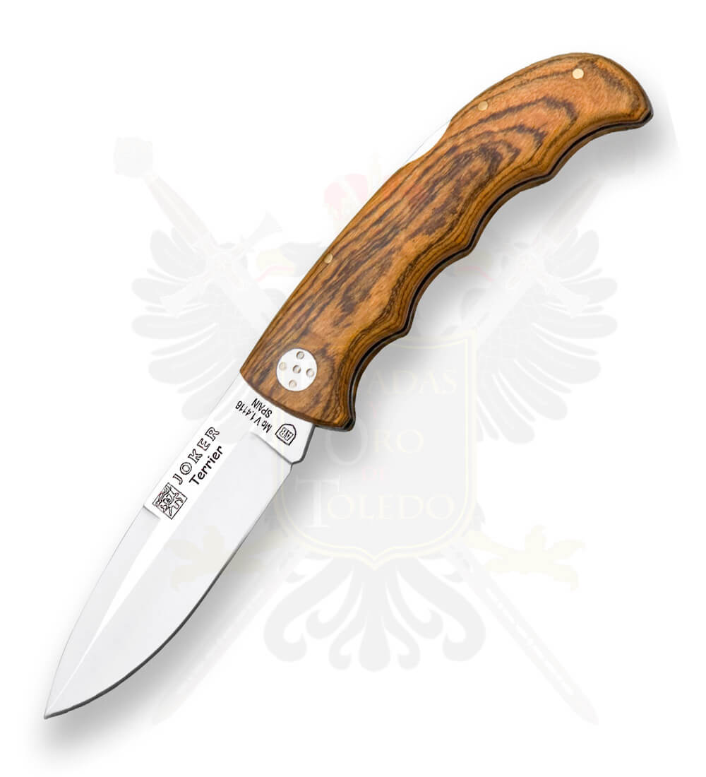 Navaja de caza Joker con puño de bocote y hoja 9 cm MOVA - Imagen 2