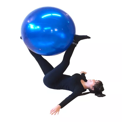 Pelota De Yoga 75 Cm Pilates Fitball Suiza + Inflador - Imagen 3