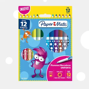 Plumones Lavables x12 Paper Mate