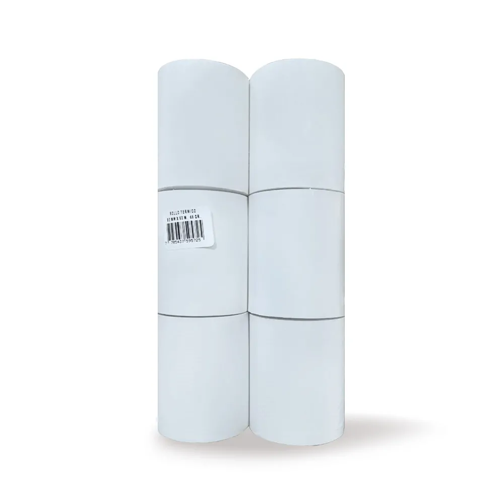 Rollo de Papel Térmico 80×60 Pqte x6 und