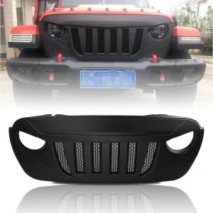 Rejilla o persiana de malla negro mate para Jeep Wrangler